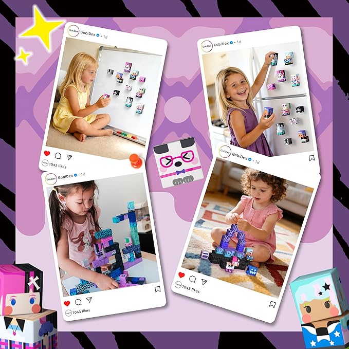 GobiDex 200PCS Magnetic Building Blocks for Kids, STEM Toys to Build MagWonder Castle & World, Creative Sensory Play Gift for Girls Ages 3+
