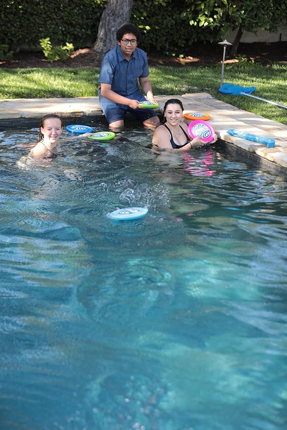 Skipping Disc Toy – Water Skipping Disc for Pool, Beach & Summer Fun – Floating Foam Throw Toy for Kids & Adults, Outdoor Water Play, Swim Training, Backyard Games (Light Blue)