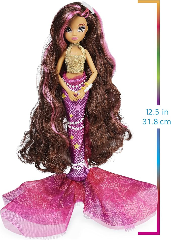MERMAID HIGH, Searra Deluxe Mermaid Doll & Accessories with Removable Tail, Doll Clothes and Fashion Accessories, Kids Toys for Girls Ages 4 and up