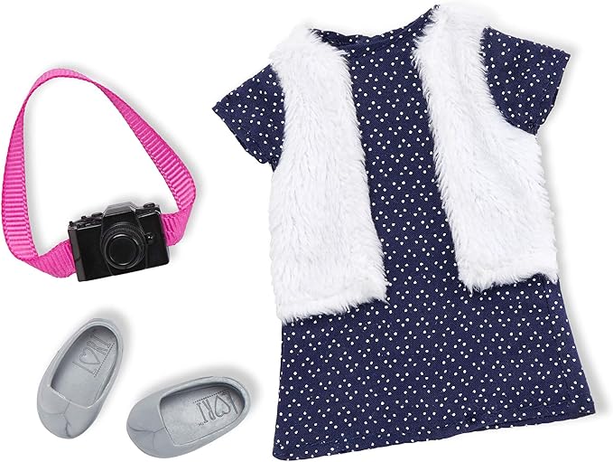 Lori – 6-Inch Mini Travel Doll with Accessories – Clothes, Shoes & Camera– 3+ Years– Rosalie