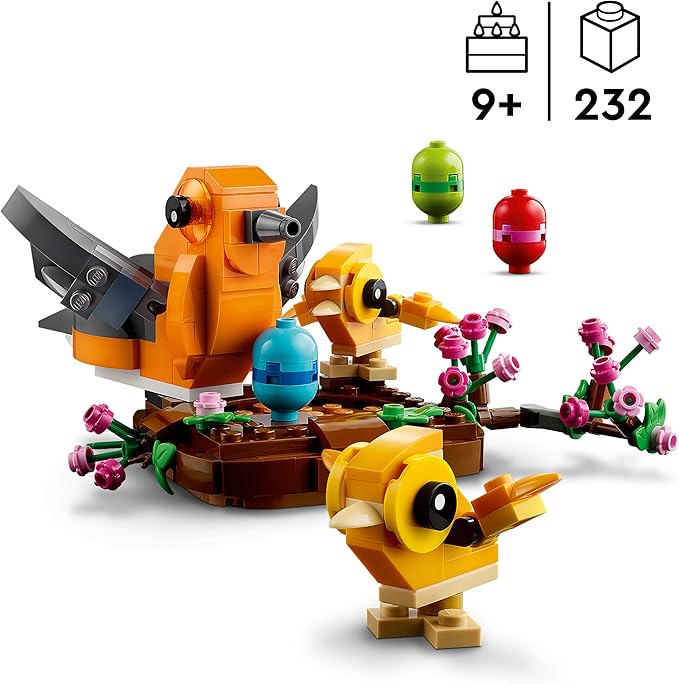 LEGO Bird’s Nest Building Toy Kit, Seasonal Display for a Table or Shelf, Fun Build for Kids Ages 9 and Up, 40639