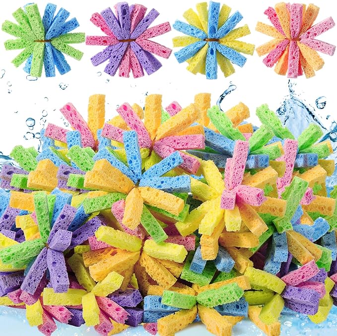 60 Pcs Reusable Water Balls for Outdoor Water Sponges Kids Games Toys Soft Quick Soak Pool Fight Toys for Summer Activities Backyard Trampoline Beach Party (Stylish Color)