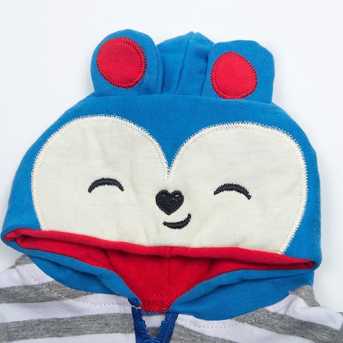 Reborn Baby Doll Clothes Boy for 17- 18 inch Babydolls Blue Monkey Outfit Baby Boy Clothes Reborn Doll Accessories 3pcs