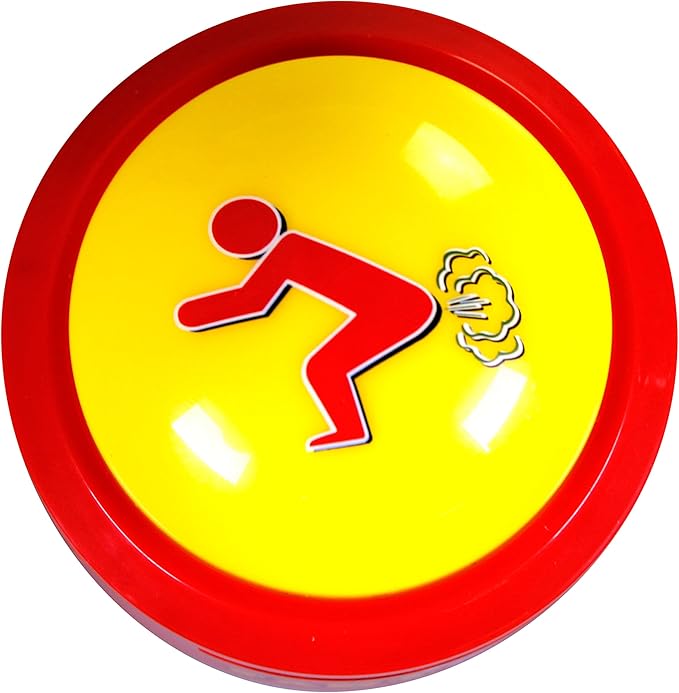 Talkie Toys Products Fart Button - Lights Up and Plays 20 Funny Fart Sounds - Fun Prank & Gag Gift - Funny Gift & Stocking Stuffer