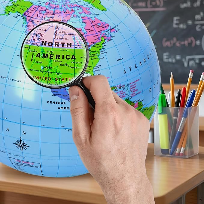 Coopay 3 Pack Inflatable Globe PVC World Globe Inflatable Earth Beach Ball Swimming Pool Ball Birthday Beach Party Decoration Summer Water Games Gifts for Beach Playing or Teaching