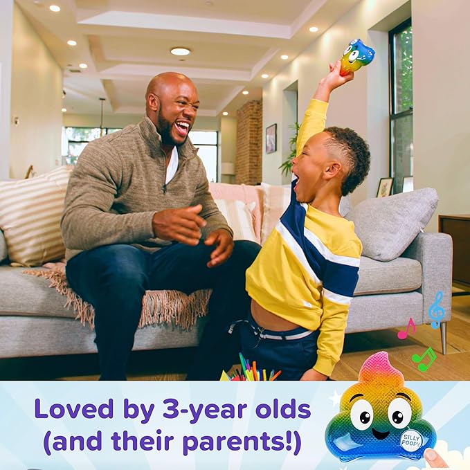 Silly Poopy’s Easter Hide & Seek Toy by Relatable, The Talking, Singing Rainbow Easter Game for Toddlers, Interactive Fun Learning Toy for Easter Basket Gifts, Includes 1 Toy and 2 AA Batteries