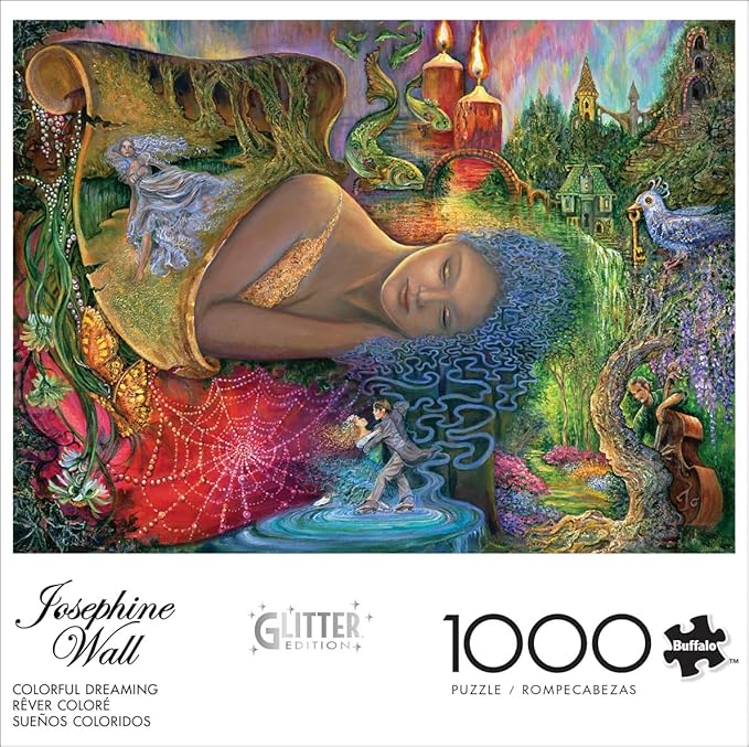 Buffalo Games - Josephine Wall - Colorful Dreaming - 1000 Piece Jigsaw Puzzle for Adults -Challenging Puzzle Perfect for Game Nights - Finished Size is 26.75 x 19.75