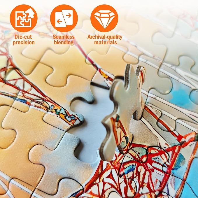 Jigsaw Puzzles for Adults 1000 Pieces, Double-Sided Difficult Challenging Unique Puzzle for Game Night Family Home Decor, 20x27 Inches, Double Cobweb