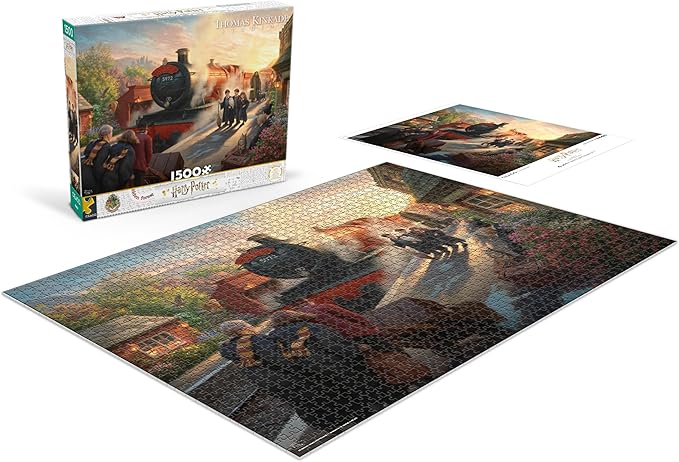 Ceaco - Harry Potter - Hogwarts Express- 1500 Piece Jigsaw Puzzle - Challenging and Colorful Puzzle for Adults – Precision-Cut Pieces, Beautiful Artwork, and Hours of Relaxing Fun