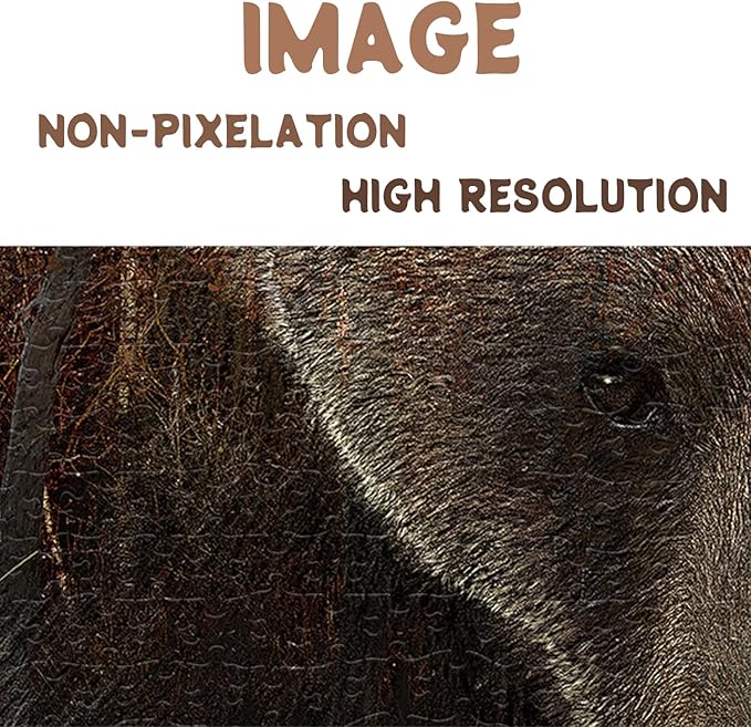 Animal Bear Jigsaw Puzzles for Adult 1000 Piece, Difficult Hard Impossible Puzzles for Adults, Nature Hunting Puzzle 1000 Piece