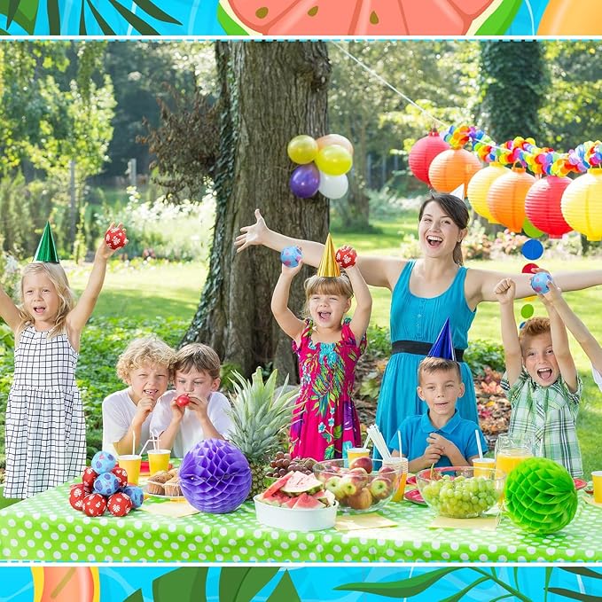 24 Pack Cartoon Hawaiian Party Favors Water Balls Bomb for Pool, 2 Inch Reusable Water Balls Bulk Red Blue Flower Patterns Absorbent Pool Toys for Kids Beach Luau Party Supplies