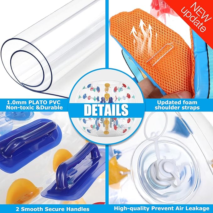 Bumper Bubble Soccer Balls for Teens/Adults, Body Zorb Ball Dia 4FT/5FT(1.2m/1.5m) 1 Pack