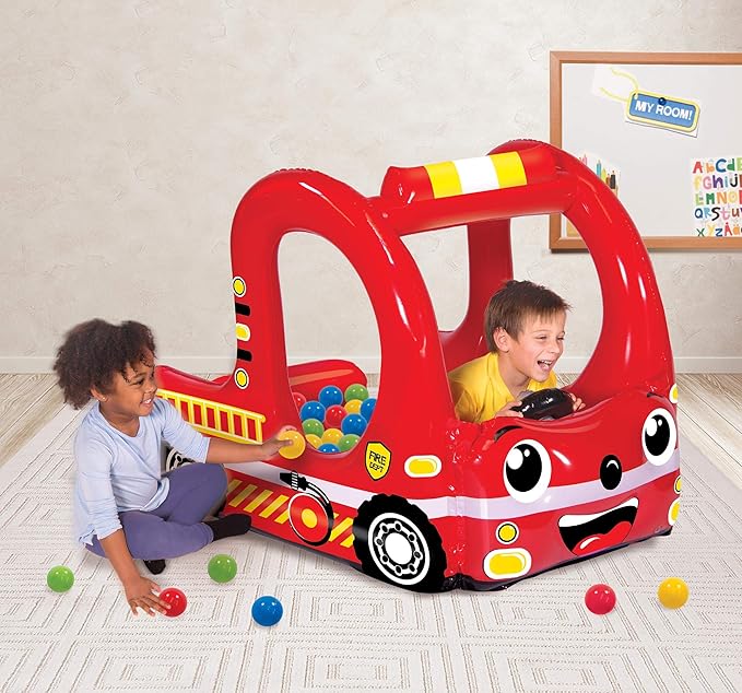 Banzai Rescue Fire Team Play Center Ball Pit with 20 Balls, Toy