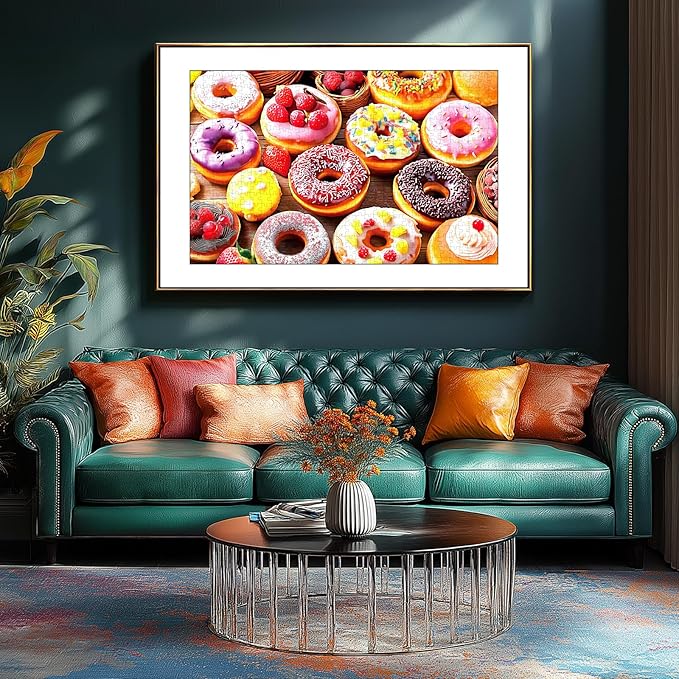 MINIWAN 300 Piece Jigsaw Puzzle for Adults - Delightful Donuts Design - Challenging Adult Puzzle for Family Game Nights & Gifts - Fun Finished Size 17 x 11 Inches
