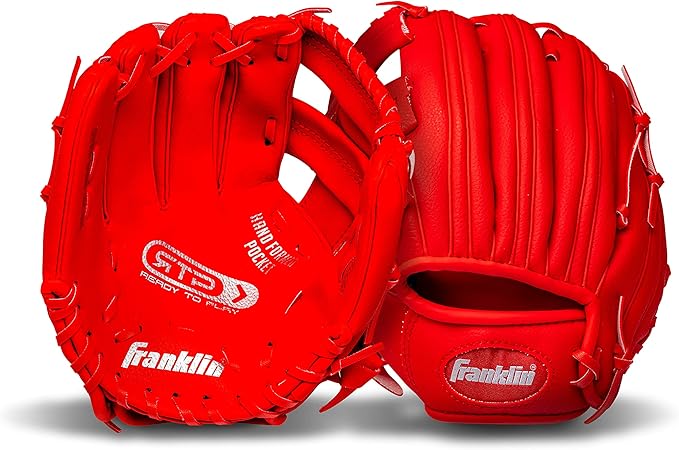 Franklin Sports Kids Baseball Gloves - RTP Youth Teeball Glove + Ball Set - Boys + Girls Teeball Mitt - Kids + Toddlers - 9.5"