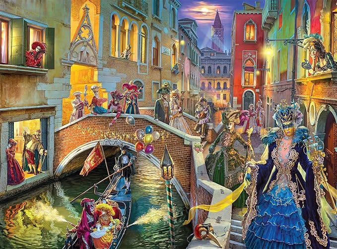 Buffalo Games - Image World - Venice Carnival - 1000 Piece Jigsaw Puzzle for Adults -Challenging Puzzle Perfect for Game Nights - Finished Size is 26.75 x 19.75