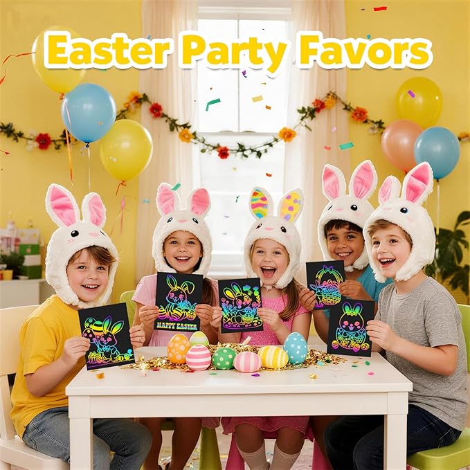 RMJOY Rainbow Scratch Paper Art for Kids: 50PCS Magic Arts Crafts Gifts Toys for Girls Boys Ages 3-12 Games Activities for Birthday Party Family Day Classroom Prizes Easter Basket Stuffers(Boys)
