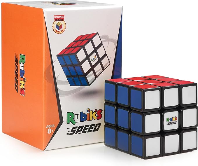 Rubik’s Cube, 3x3 Magnetic Speed Cube, Problem-Solving Brain Teaser, Classic Color-Matching Puzzle, Fidget Toy, Sensory Puzzle for Adults, Teens, Kids, for Ages 8 & Up