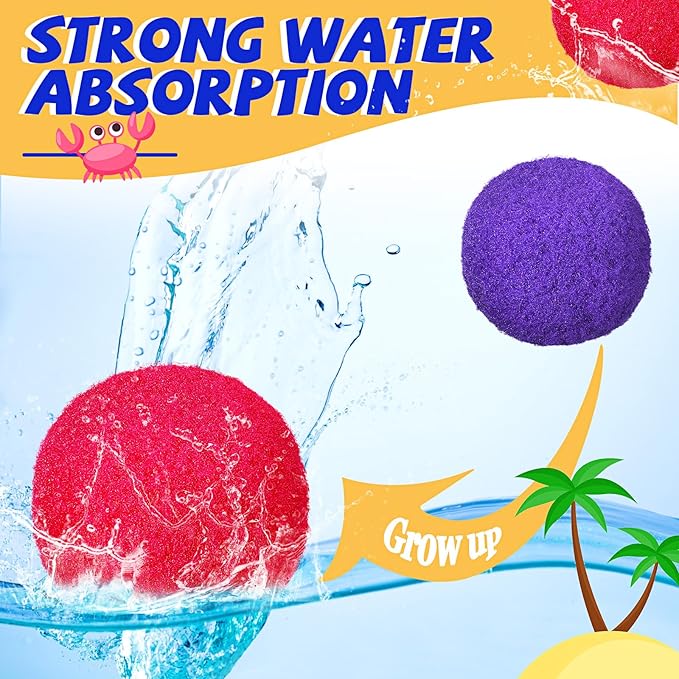 Reusable Water Balls, Reusable Water Balloons for Outdoor Games, Balls for Adults Summer Beach Ball for Pool and Backyard Fun