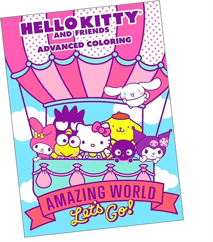 Bendon Hello Kitty Advanced Coloring Book and Stickers with Hello Kitty Coloring Book, Stickers, and More