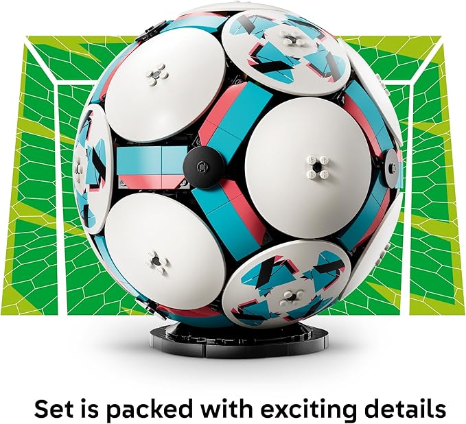 LEGO Editions Soccer Ball - Building Toy for Kids - Collectible Sports Decor for Boys & Girls, Ages 10+ - Includes Micro Stadium - Gift Idea for Birthdays - 43019