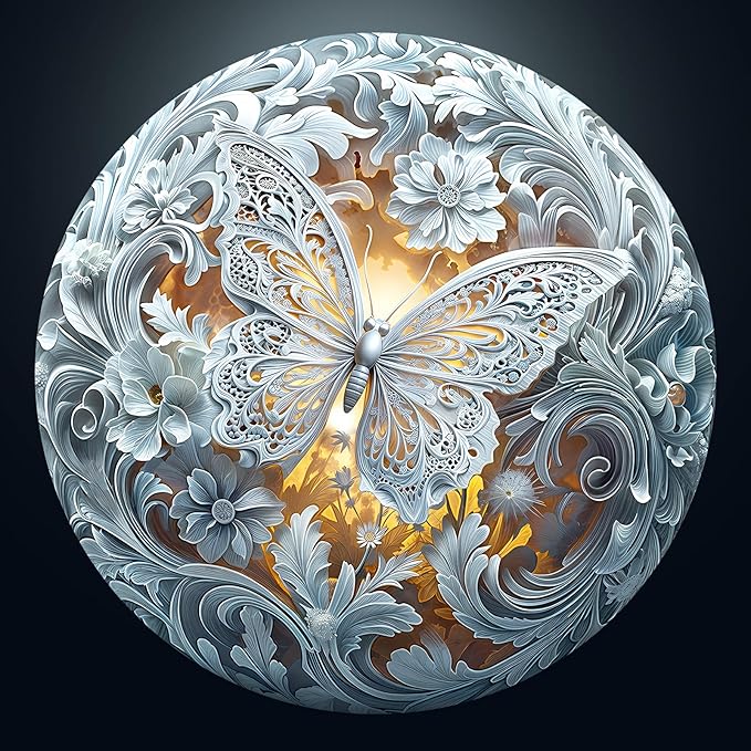 Masseruon 1000 Piece Puzzle for Adults, 26.6 * 26.6in Butterfly Puzzle for Adults, 1000 Pieces Flat Puzzles with 3D Visual Effect When Completed, Puzzles Gift for Women Men