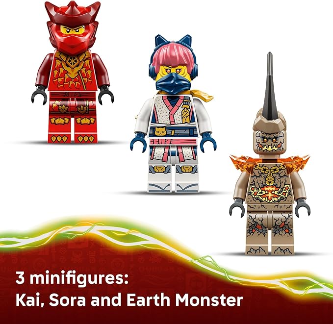 LEGO NINJAGO Kai’s Dragon Mech Battle Pack Building Toy for Boys, Girls, & Kids, Ages 6+ - Poseable Dragon Figure & 3 Character Minifigures for Pretend Play - Gift Idea for Birthdays - 71851