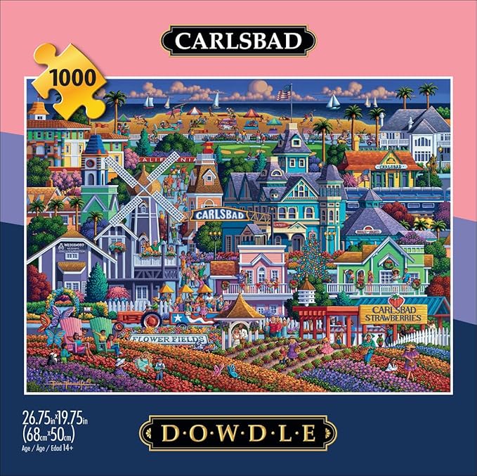 Buffalo Games - Eric Dowdle - Carlsbad - 1000 Piece Jigsaw Puzzle for Adults -Challenging Puzzle Perfect for Game Nights - Finished Size is 26.75 x 19.75