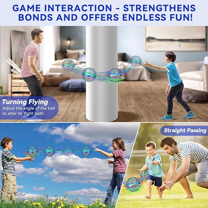 2025 AI Flying Orb Ball Toy, Cosmic Globe Boomerang Hover Ball Galactic Fidget Spinner, Cool Stuff Toys for 6 7 8 9 10 11 12+ Year Old Boys Girls Teens Indoor Outdoor Toys
