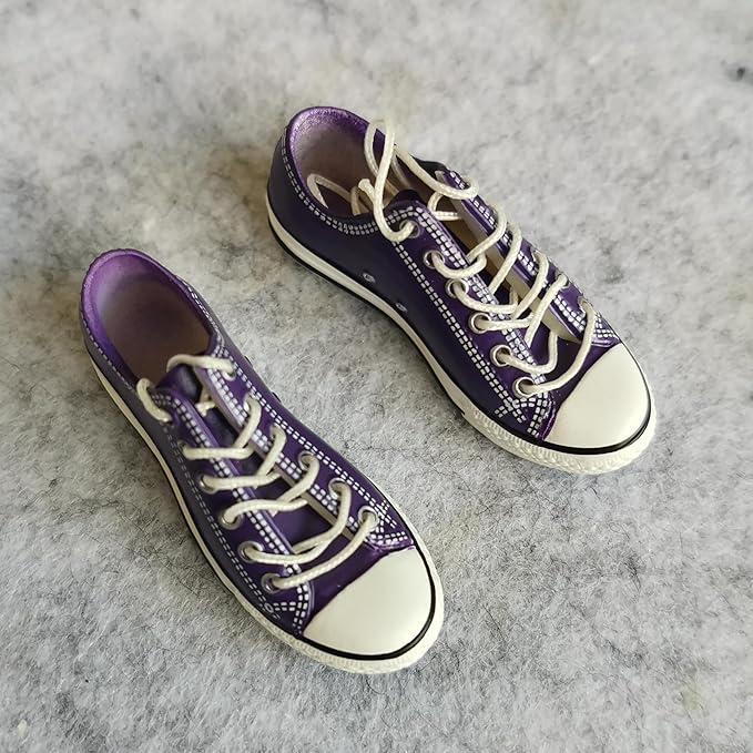 1:6 Scale Figure Shoes Sneakers Shoe for 1/6 12 inch Female Action Figure Phicen TBLeague (Purple)