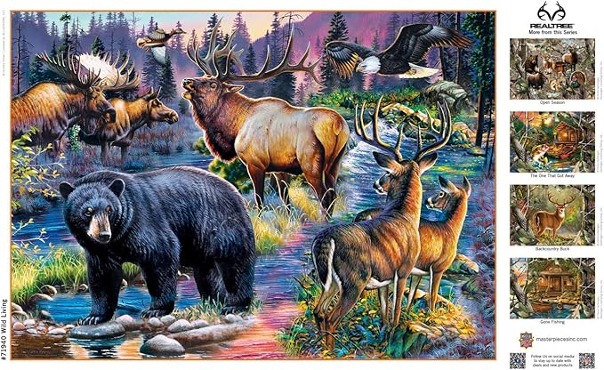 MasterPieces 1000 Piece Jigsaw Puzzle for Adults, Family, or Youth - Wild Living - 19.25"x26.75"