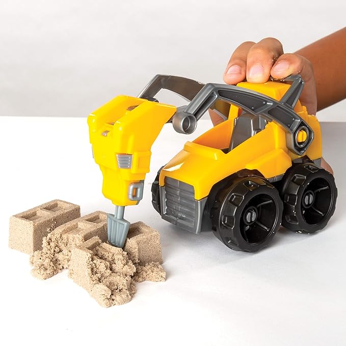 Kinetic Sand, Dig N' Demolish Playset with 1lb Play Sand & Toy Truck, Sensory Toys for Kids Ages 5 and up