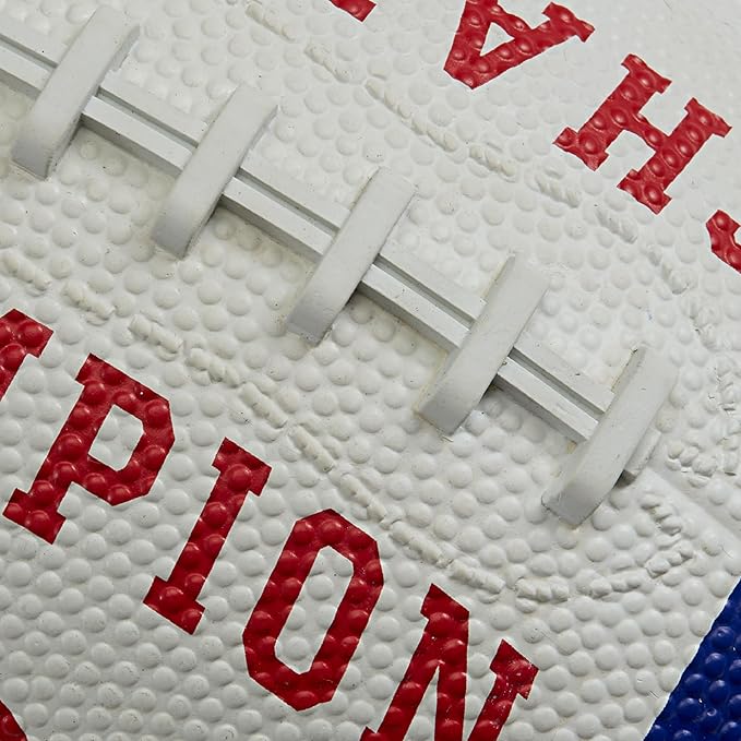 Champion Blitz Football, All-Weather Football, Enhanced Grip, Durable Rubber Cover and Molded Laces, for Outdoor Sports & Training, Includes 6 Ball Pump