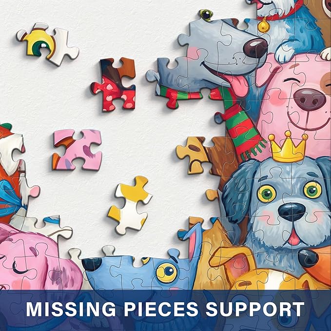 1000 piece Puzzle for Adults, Challenging Funny Doggy Delight Jigsaw Puzzles, Premium Matte Finish, 27.56 x 19.68 Inches, Perfect for Game Nights