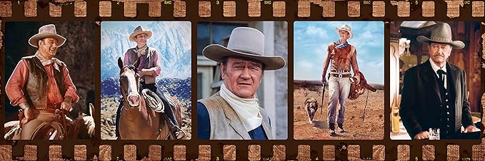 MasterPieces 1000 Piece Jigsaw Puzzle for Adults, Family, Or Youth - John Wayne Forever in Film - 13"x39"