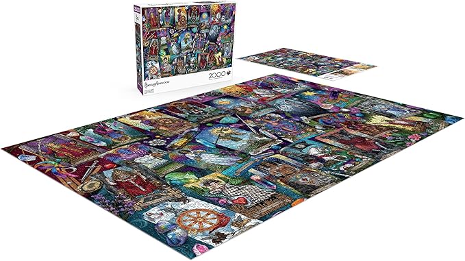 Buffalo Games – Luminous Tarot – Brigid Ashwood – Art & Photo Collection – 2000 Piece Jigsaw Puzzle Colorful Puzzle for Adults – Precision-Cut Pieces