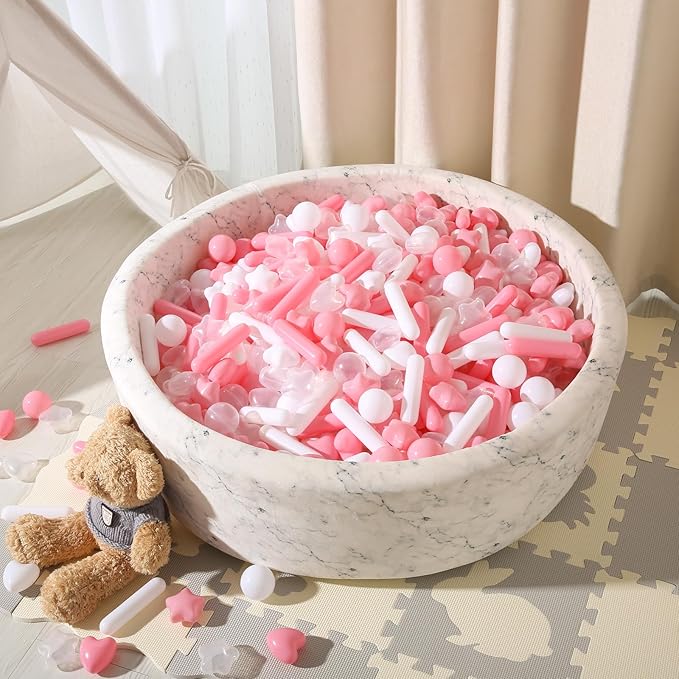 STARBOLO Ball Pit Balls for Kids -Pack of 150 200 500 Colorful Ball Pit Balls Crush Proof Plastic Toy Balls for Toddlers Ball Pit, Ball Pit Play Tent, Baby Pool Water Toys