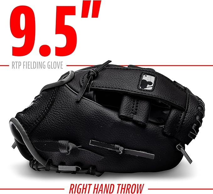 Franklin Sports Kids Baseball Gloves - RTP Youth Teeball Glove + Ball Set - Boys + Girls Teeball Mitt - Kids + Toddlers - 9.5"