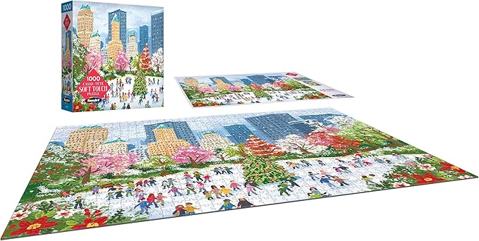 RoseArt - Soft Touch - New York Christmas - 1000 Piece Jigsaw Puzzle for Adults