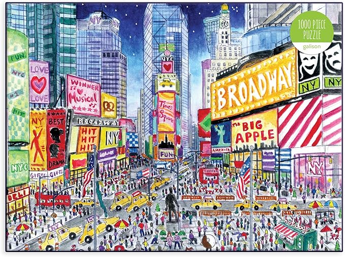 Galison Michael Storrings Times Square 1000 Piece Puzzle Bookstore