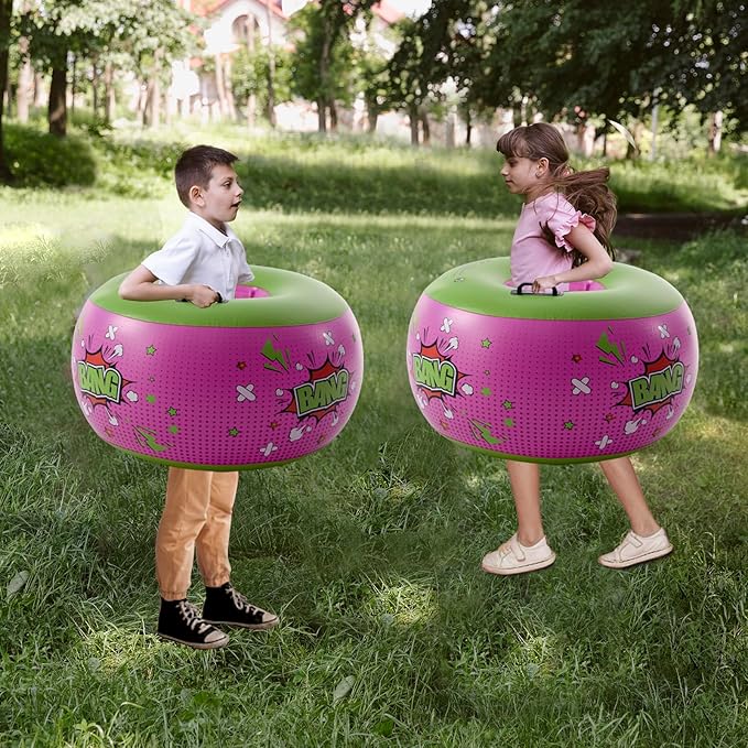 DIMAR GARDEN 2 Pcs Sumo Balls, Inflatable Bubble Bounce Ball for Outdoor Fun, Lawn Game Play