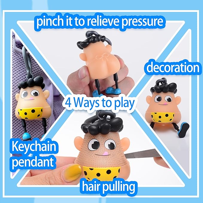 Polka Trichotillomania Fidget Toys,Pimple Popping Toy Picking Hair Pulling Fidget Toys,Skin Picking Toy Birthday Halloween Christmas Gag Gifts for Anxiety Relief&ADHD in 14+ Ages and Adults