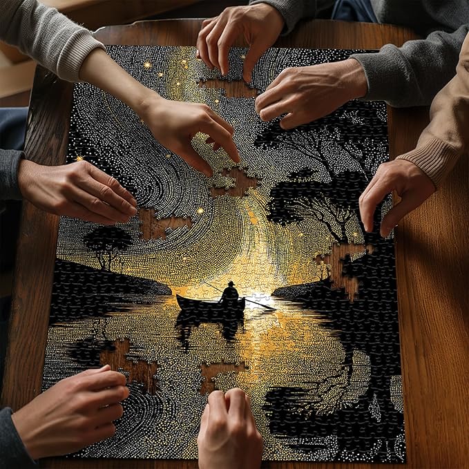 Impossible Puzzles for Adults 1000 Pieces, Nature Landscape Scenery Hard Jigsaw Puzzles, River Plant Difficult Challenge Puzzle