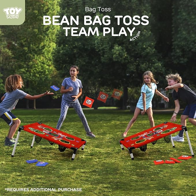 TOY Life Bean Bag Toss Game, Carnival Party Games, Cornhole Set for Kids Outdoor Games, Outside Toys for Kids Ages 4-8, Yard Outdoor Toys for Toddlers 3-5, Gifts for 3 4 5 6 7 Year Old Girls & Boys