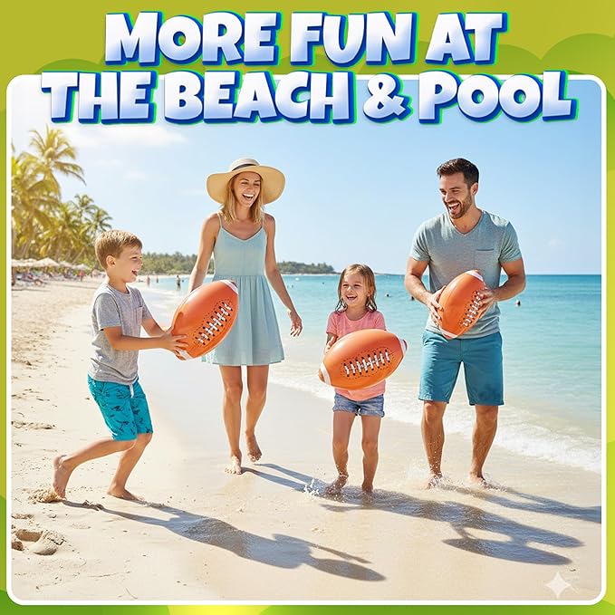 Inflatable Beach Balls (6 Pack) - 16-Inch Durable PVC Blow Up Beach Balls for Kids, Easy to Inflate, Summer Pool Float, Party Favors, Sports Theme Decorations, Giveaways & Outdoor Toys