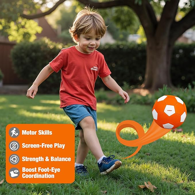 Size 4 Soccer Ball Curve and Swerve Soccer Training Soccer for Kids Ages 3-12 Toddler Indoor Outdoor Games Birthday Easter Gifts for Boys Girls Beginners Easter Basket Stuffers for Kids