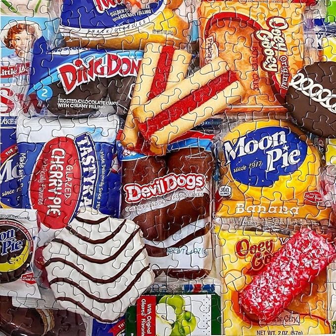 Springbok - Snack Treats - 500 Piece Jigsaw Puzzle- Nostalgic Photo of Our Favorite Snacks from Past