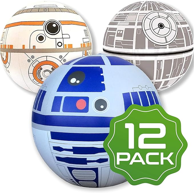 nacnic Large Play Balls Set of 12 - Fun Indoor and Outdoor Gift - Can Use for Play/Room Decor/Party Decor/Pool Inflatable Water Toys…