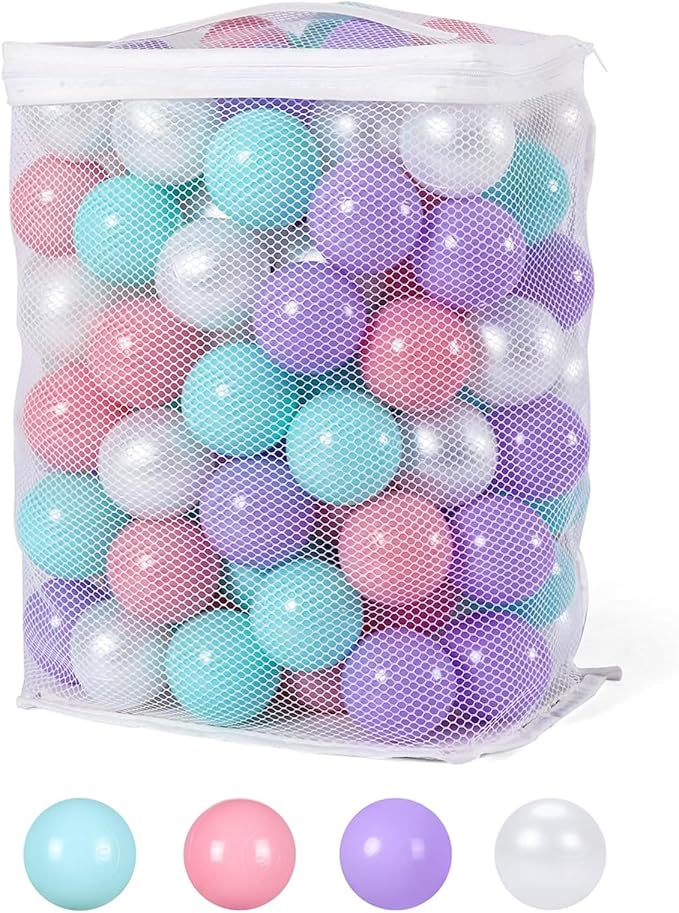 STARBOLO Ball Pit Balls for Toddlers Phthalate Free BPA Free Non-Toxic Crush Proof Play Balls for Toddlers Kids Pool Playhouse Pack of 100 200 500