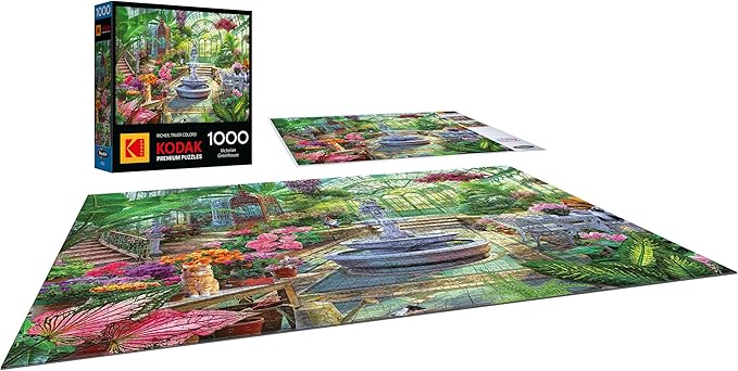 RoseArt - Kodak Premium - Victorian Greenhouse- 1000 Piece Jigsaw Puzzle for Adults